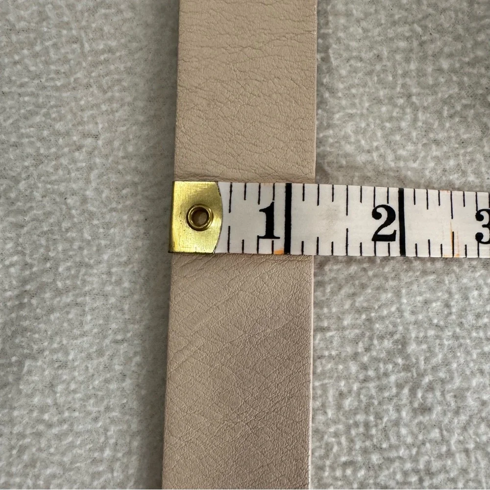 Cole Haan Cream Off White Leather Belt Women Size Small